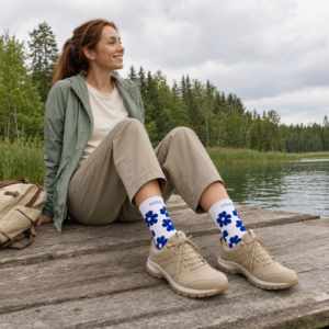 Blue Bloom Kojinės – AVERO